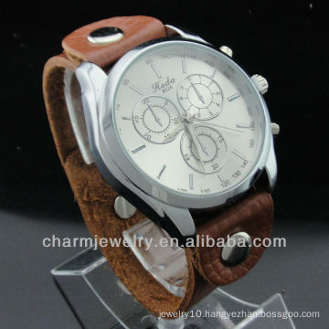 2015 Stainless Steel back Genuine leather watches for men WL-045